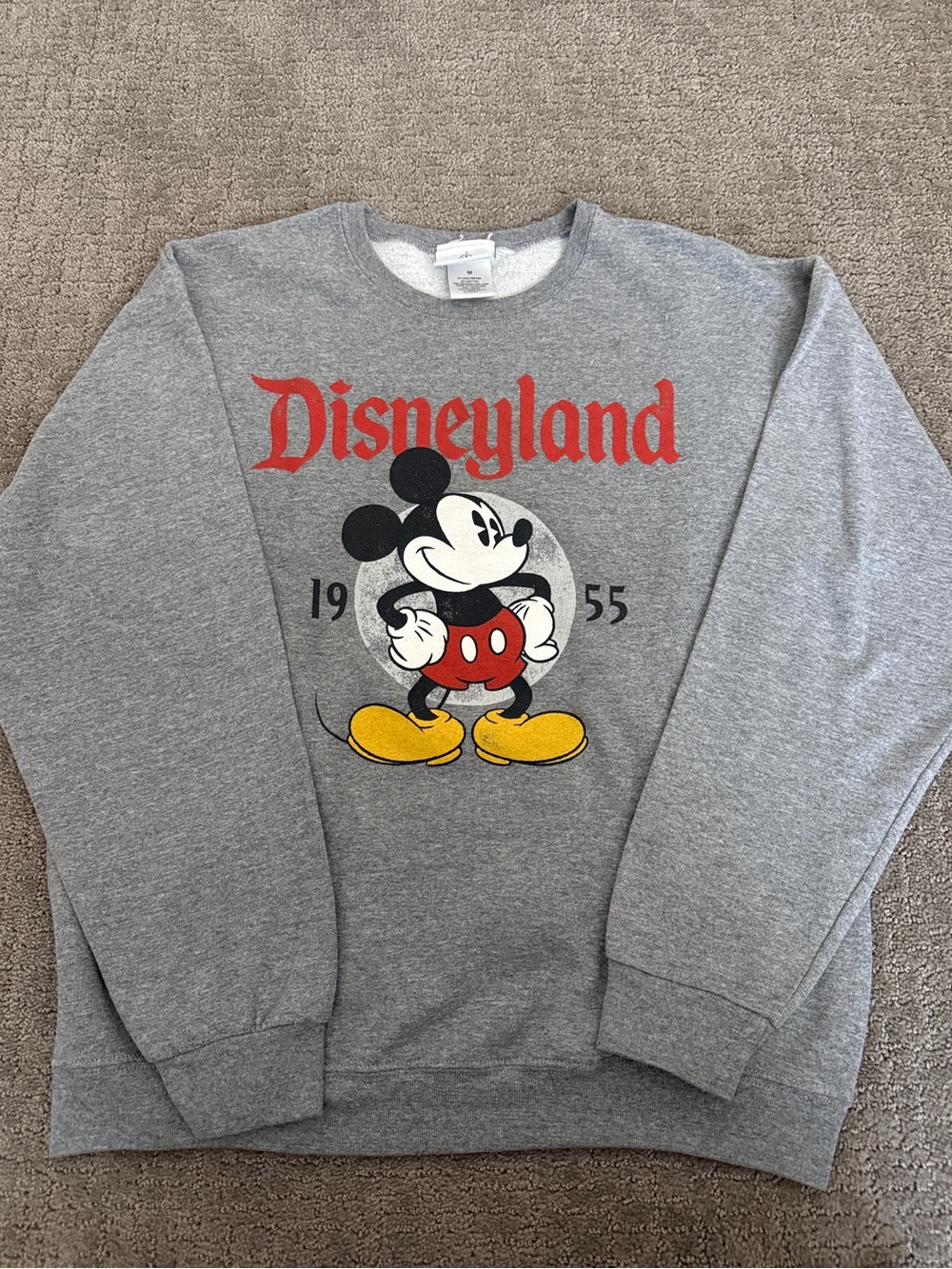 Disney Grey Mickey Crewneck Sweatshirt
